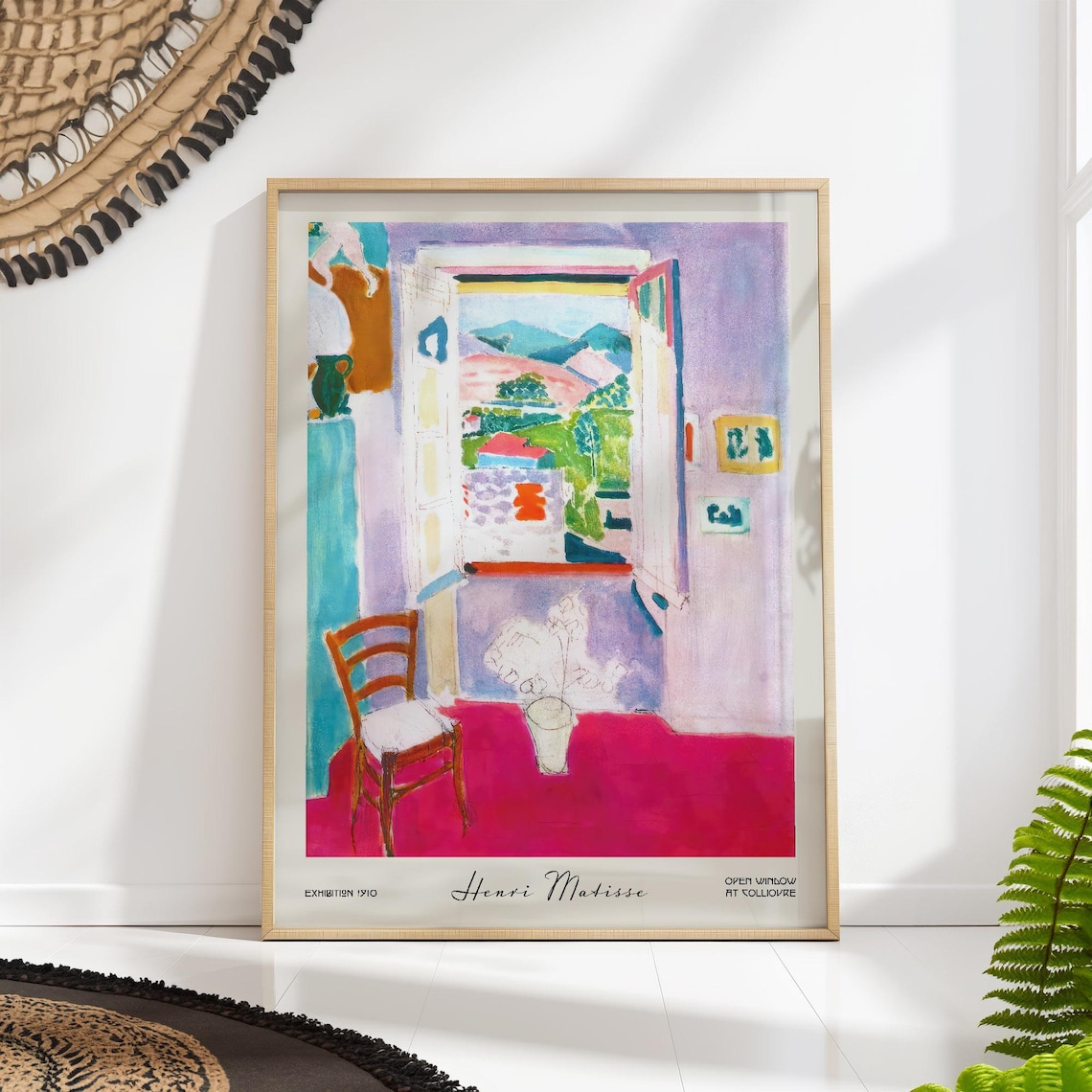 Henri Matisse Open Window, Fauvist French Decor
