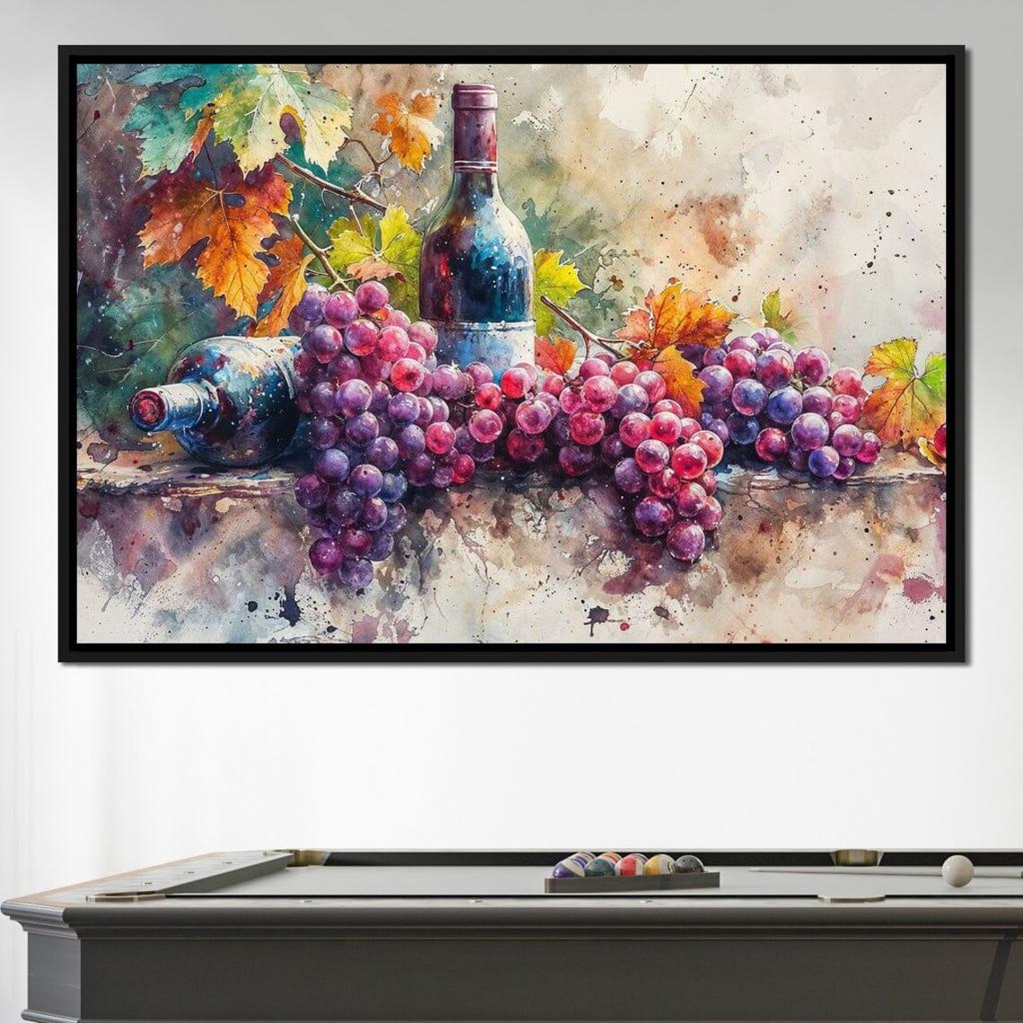 Wine And Vines Vista Vineyard Scene Art Print - Image 3
