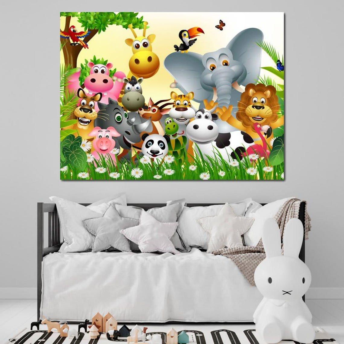 Cute Animals - Whimsical Art Print - Image 2