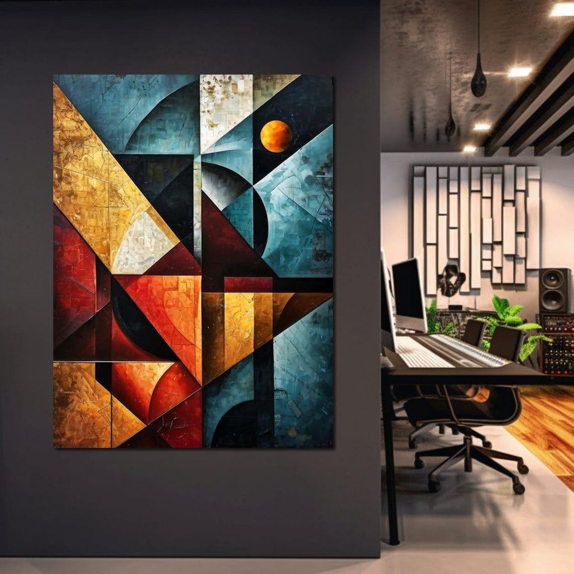 Colorful Modern Abstract Art - Image 2