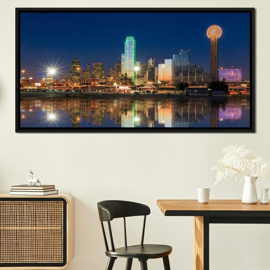 Dallas Skyline Cityscape Art Print