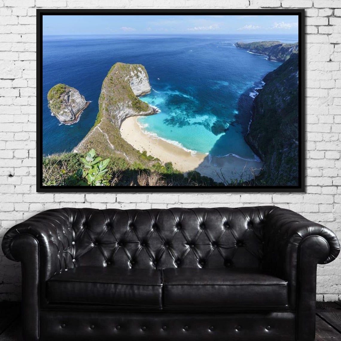 Kelingking Beach Bali Cliff Overlook Turquoise Bay Travel Wall Poster - Image 2