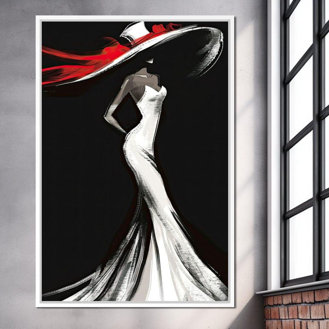 The White Dress Elegant Silhouette - Image 3