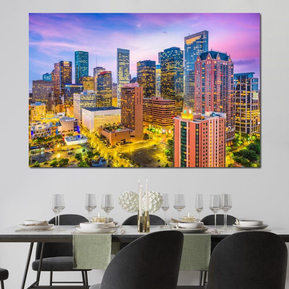 Houston Skyline City Print - Image 2