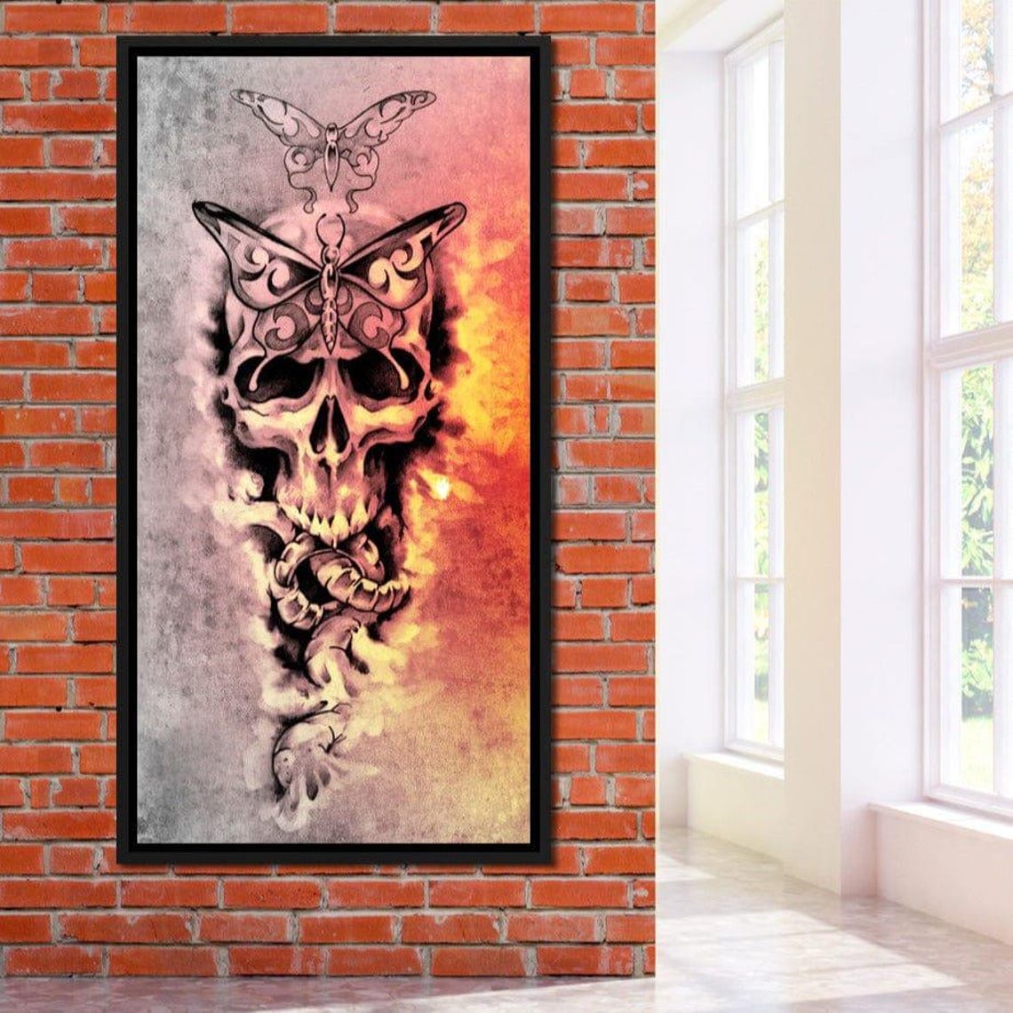 Skull Evolution - Gothic Art Print