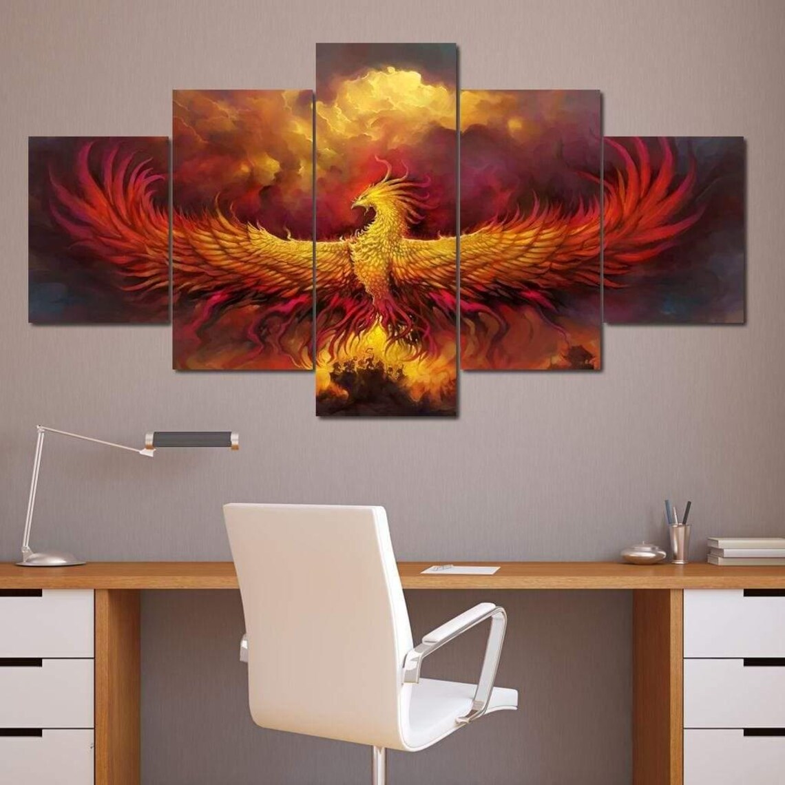 The Phoenix Mythical Bird Art Print - Image 4