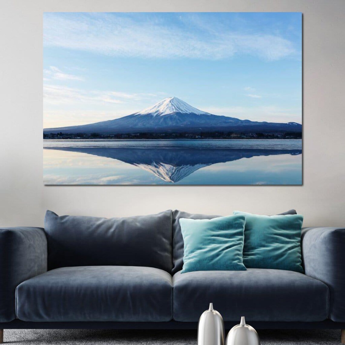 Mount Fuji - Minimalist Landscape Art Print - Image 2