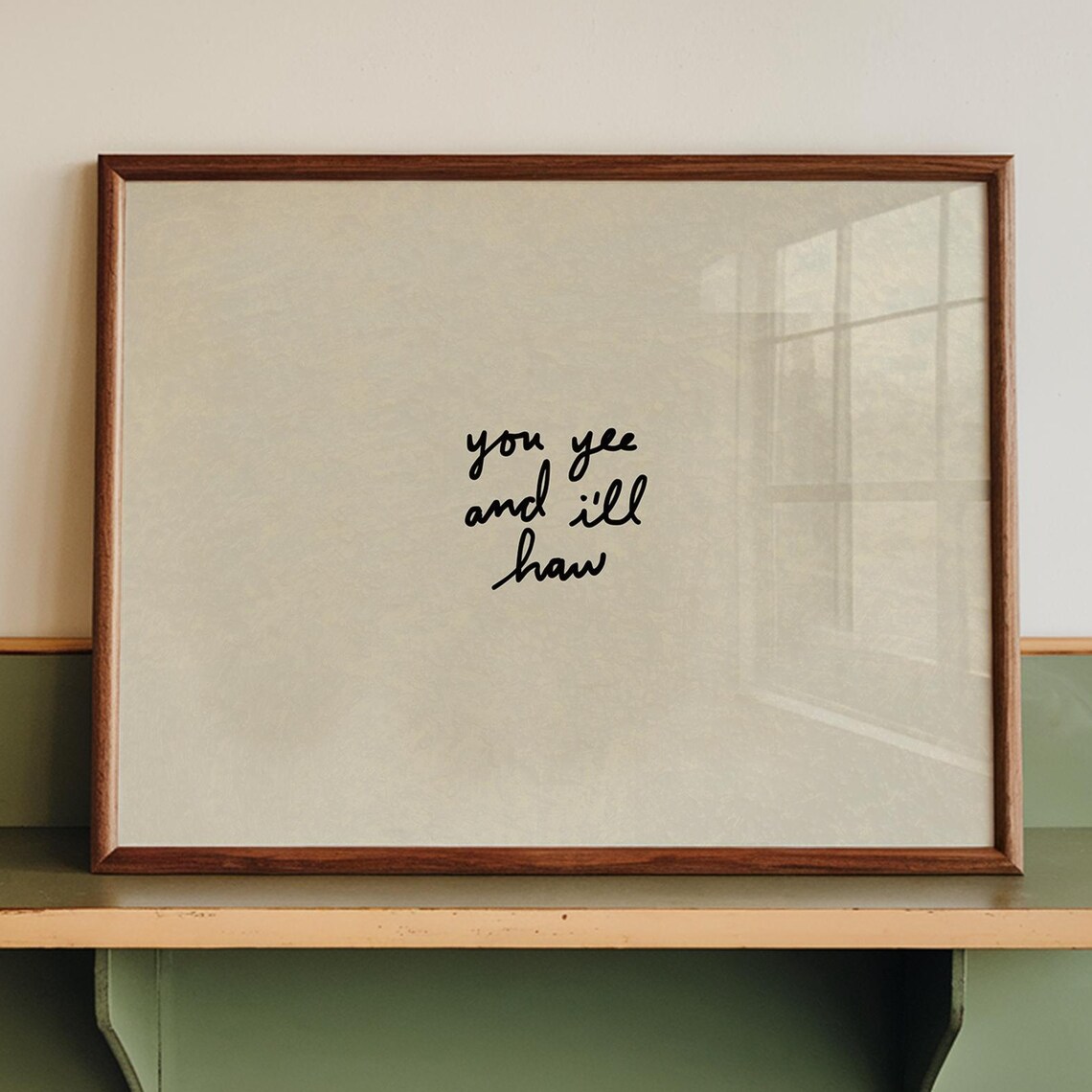 You Yee And Ill Haw Western Art Print
