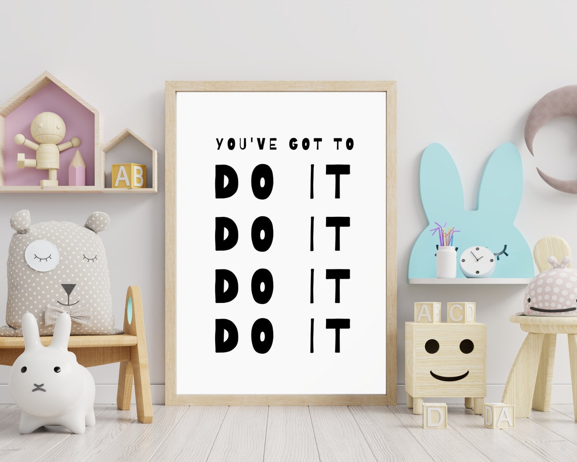 Youve Got To Do It Repeated Bold Black Motivational Typography Poster - Image 3