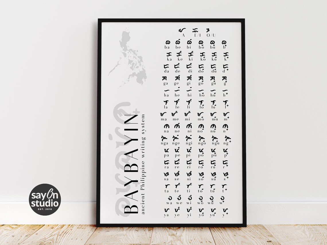 Baybayin Ancient Filipino Script, Philippine Art Print - Image 5