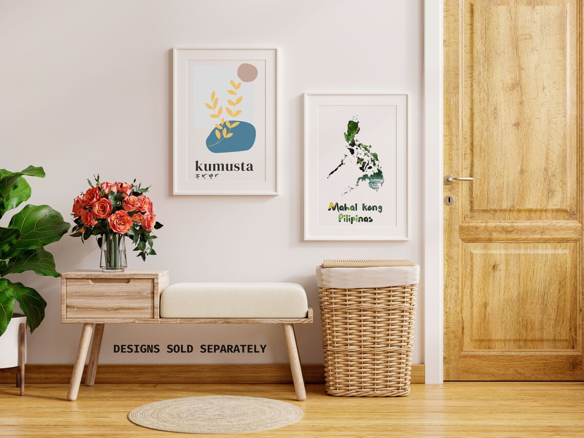 Kumusta in Baybayin, Filipino Art Poster Print - Image 5