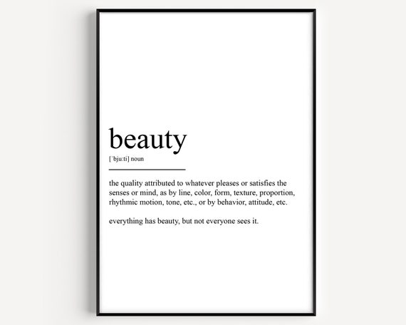 Beauty Definition Art Print
