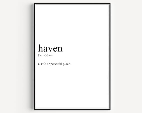 Definition Print, Typography Wall Art Print