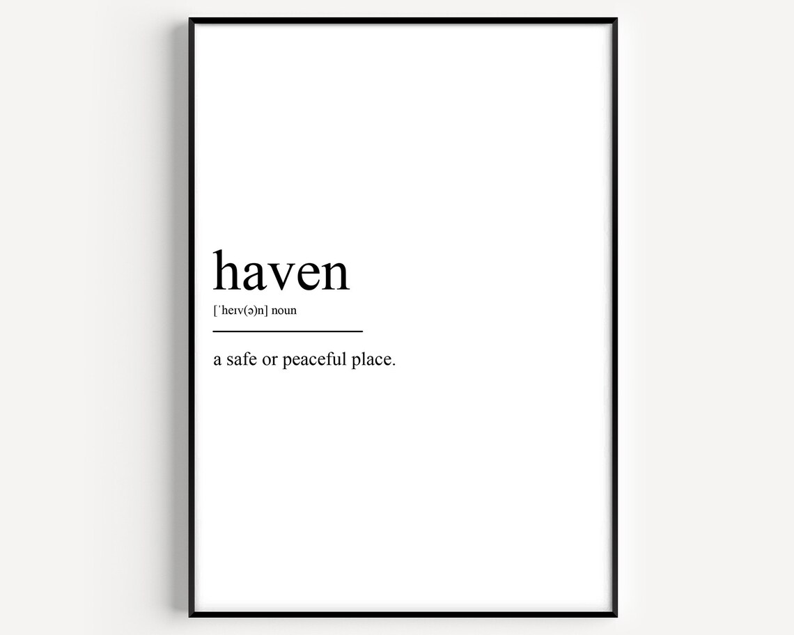 Definition Print, Typography Wall Art Print