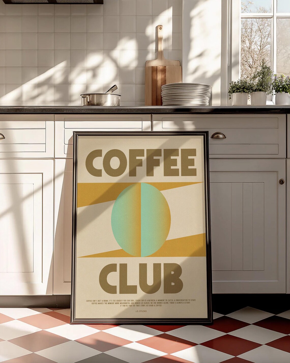 Coffee Club No2 Modern Poster - Image 2