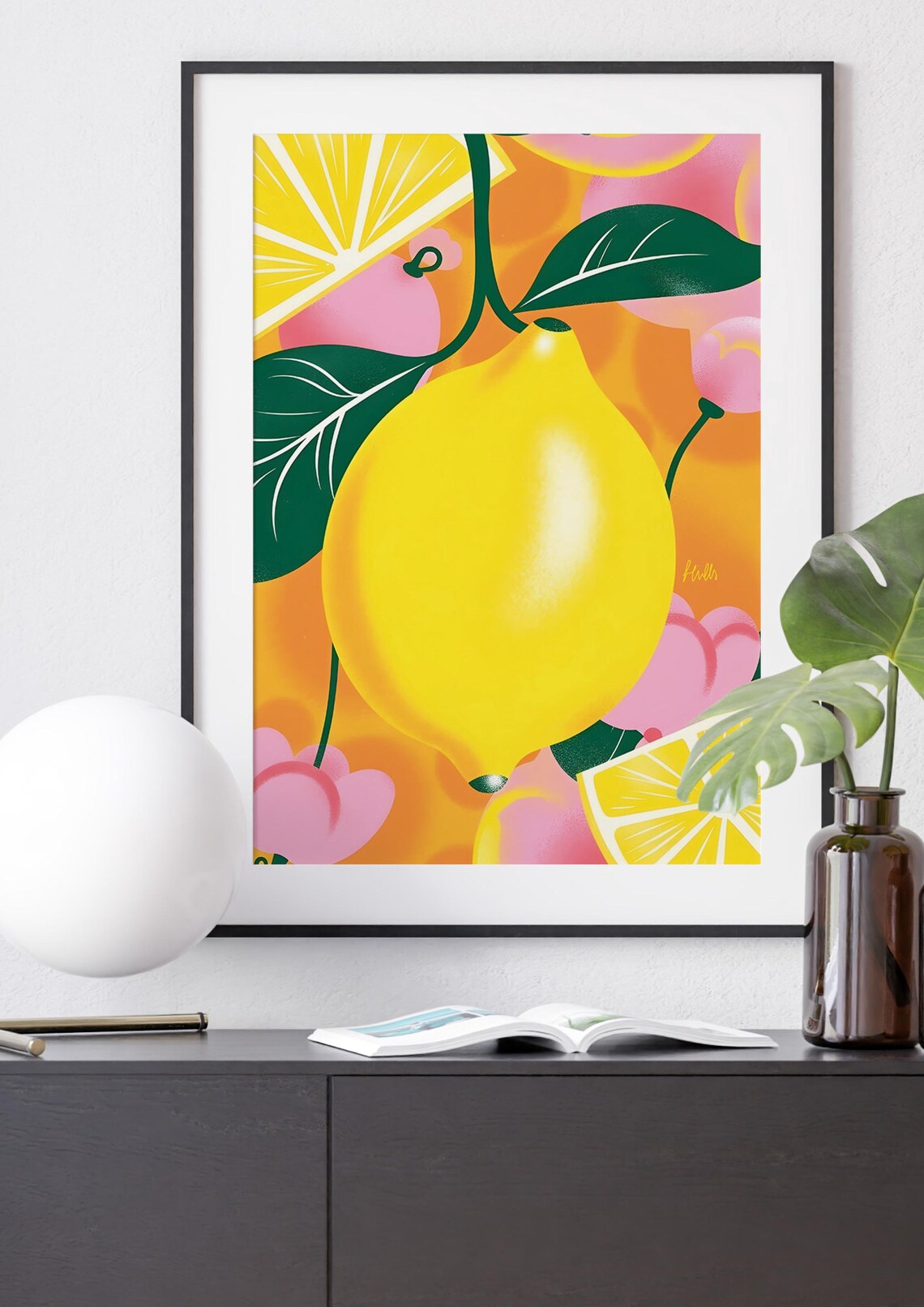 Citrus Fruits Retro Vintage Fruit Illustration - Image 2
