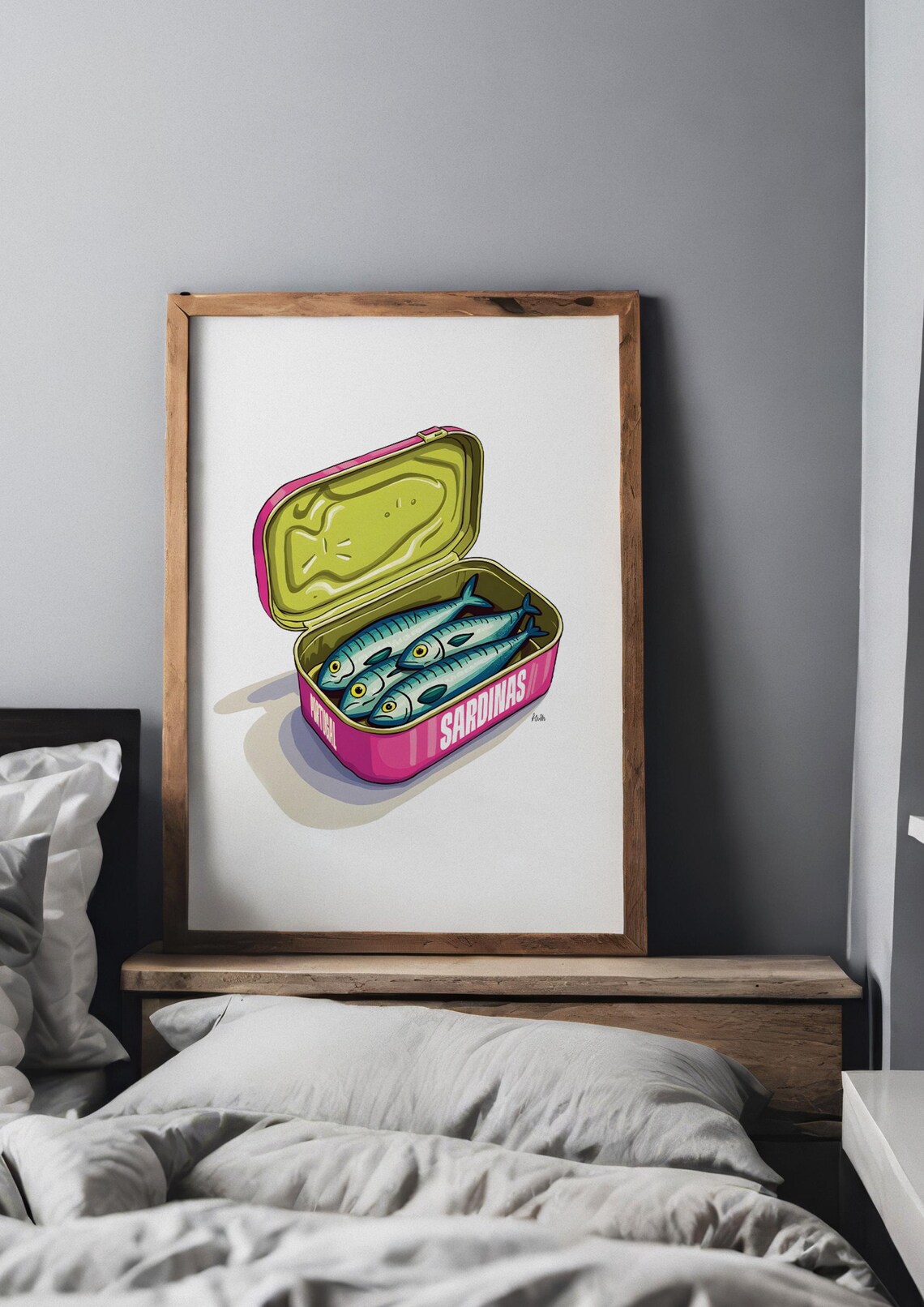 Sardinas Retro Design, Fun Hand Drawn Illustration - Image 3