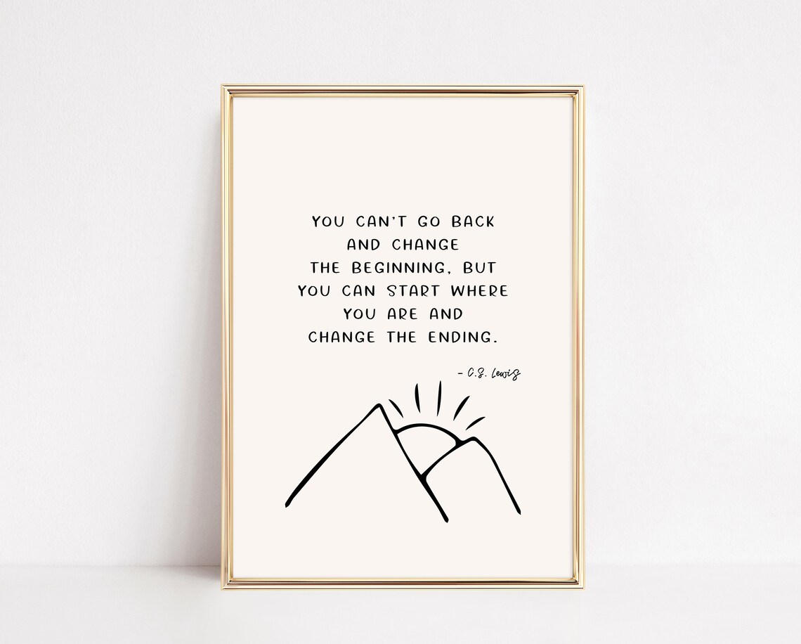 C.S. Lewis Quote Mental Health Art Print, Psychology Decor - Image 2