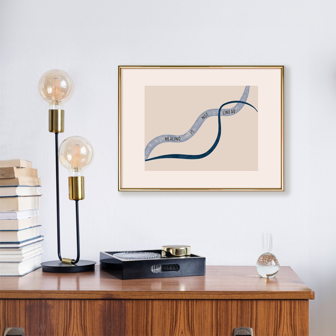 Healing Is Not Linear Therapy Office Art Print - Image 2