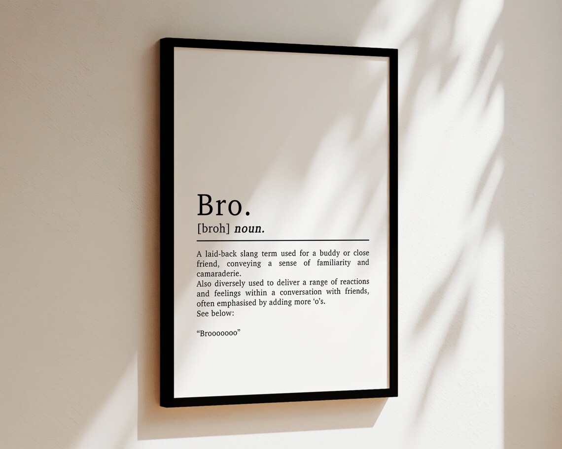 Bro Definition Gaming Print, Teen Bedroom Decor - Image 3