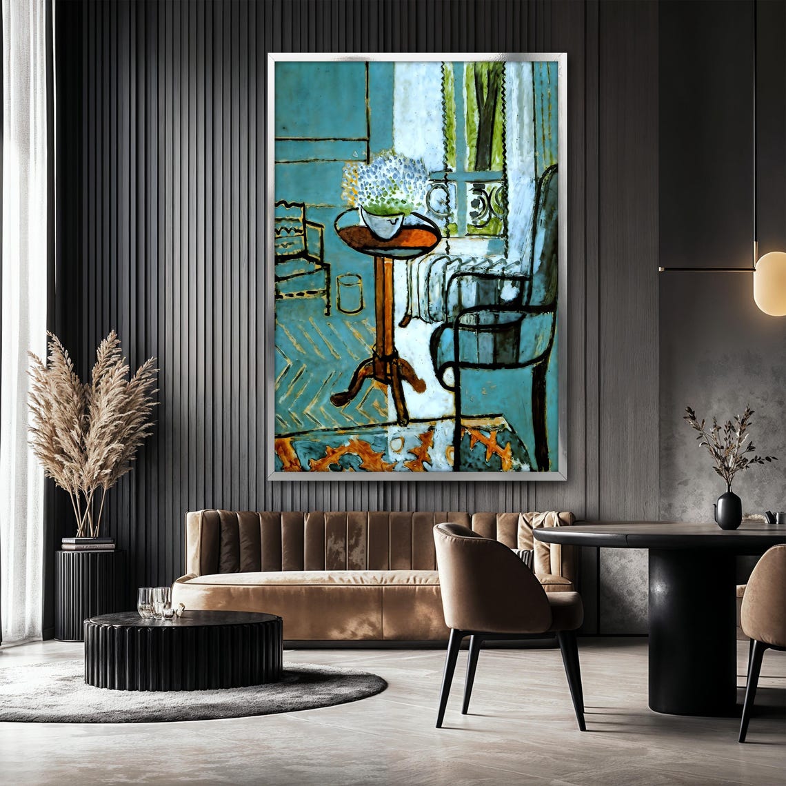 Henri Matisse Blue Interior Vintage Art Poster - Image 2