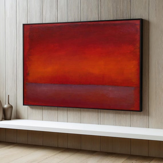 Mark Rothko Red Painting, Abstract Color Field Art Print