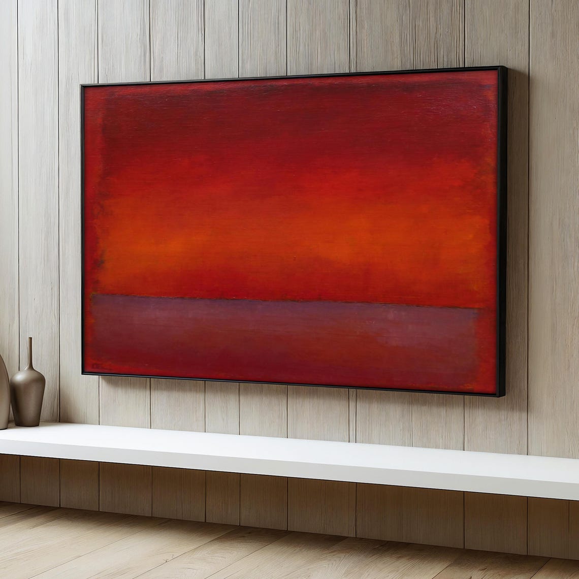 Mark Rothko Red Painting, Abstract Color Field Art Print