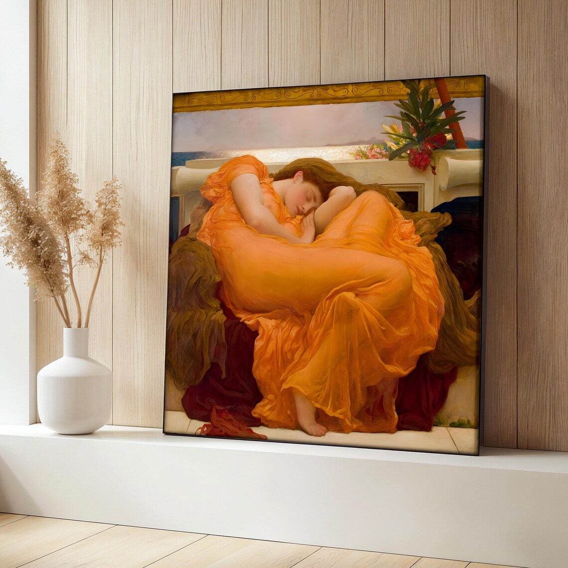 Flaming June Painting, Frederic Leighton Art Print