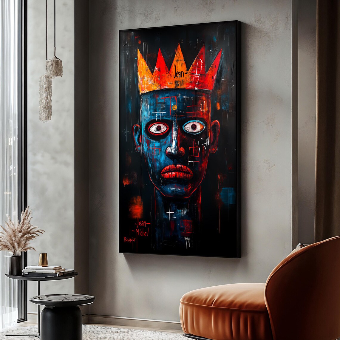 Crown Portrait Painting, Urban Street Art