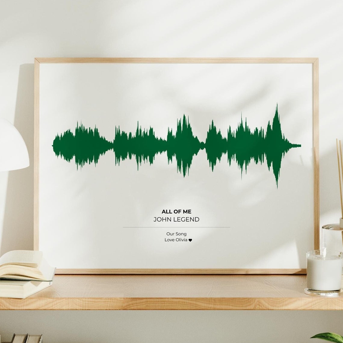 Personalized Art Print Soundwave Birthday Gift Idea Unique Wedding Gift Ideas Happy Anniversary Art Babys First Words Wall Print