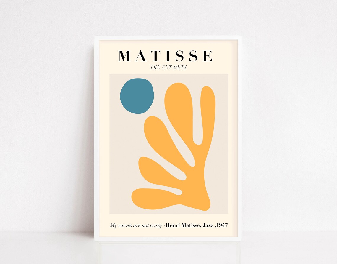 Matisse Cut Outs Exhibition Poster, Art Print