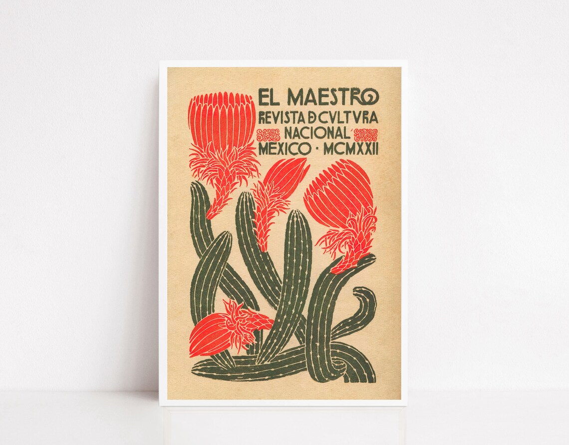 El Maestro Mexican Vintage Poster, Travel Poster