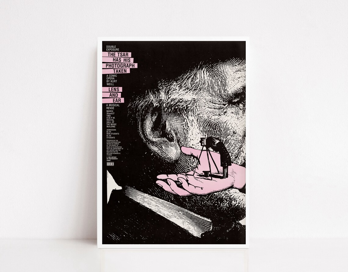 Vintage Exhibition Photography Poster Art Print