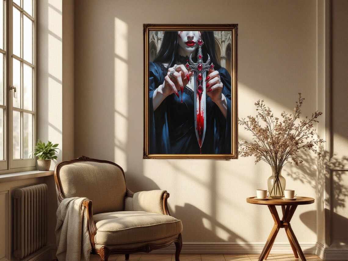 Gothic Vampire, Dark Fantasy Horror Artwork - Image 2