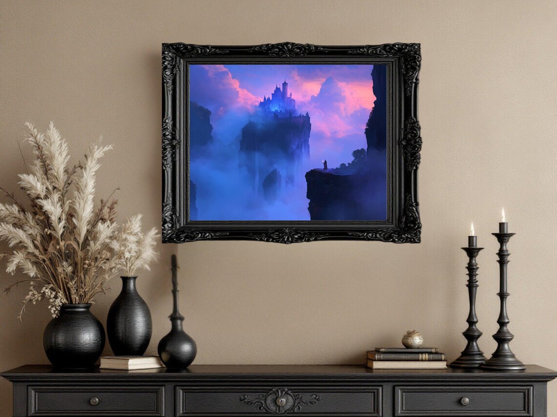 Fantasy Castle, Enchanted Landscape Art Print - Image 3