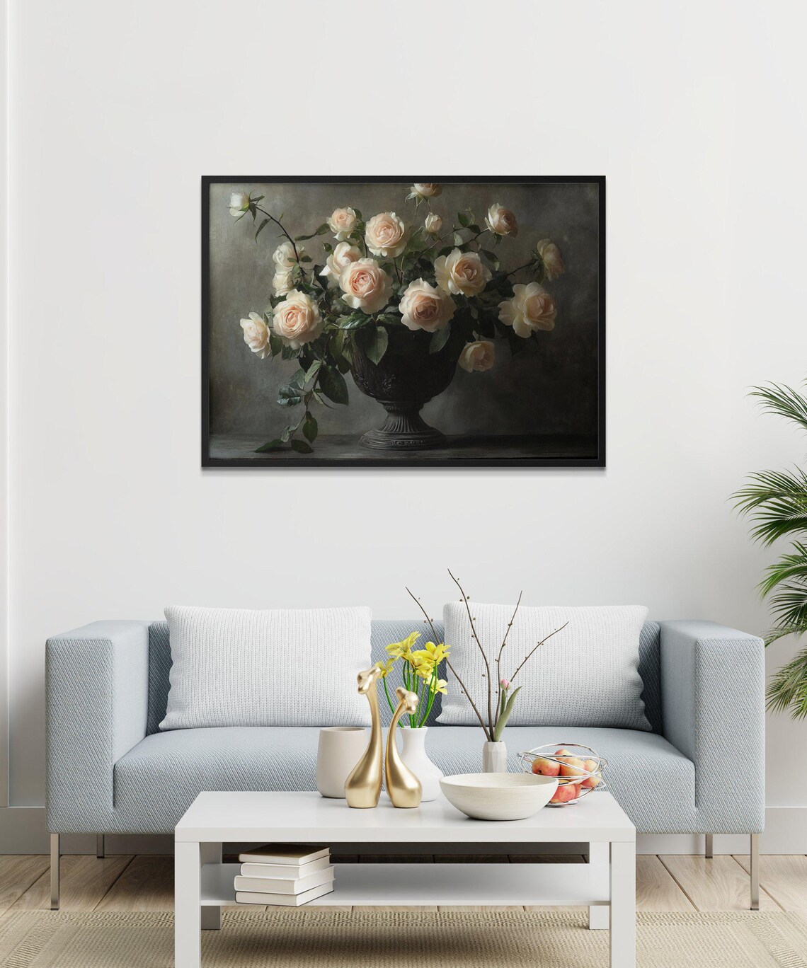 Vintage Roses Botanical Flower Print, Antique Floral Decor - Image 3