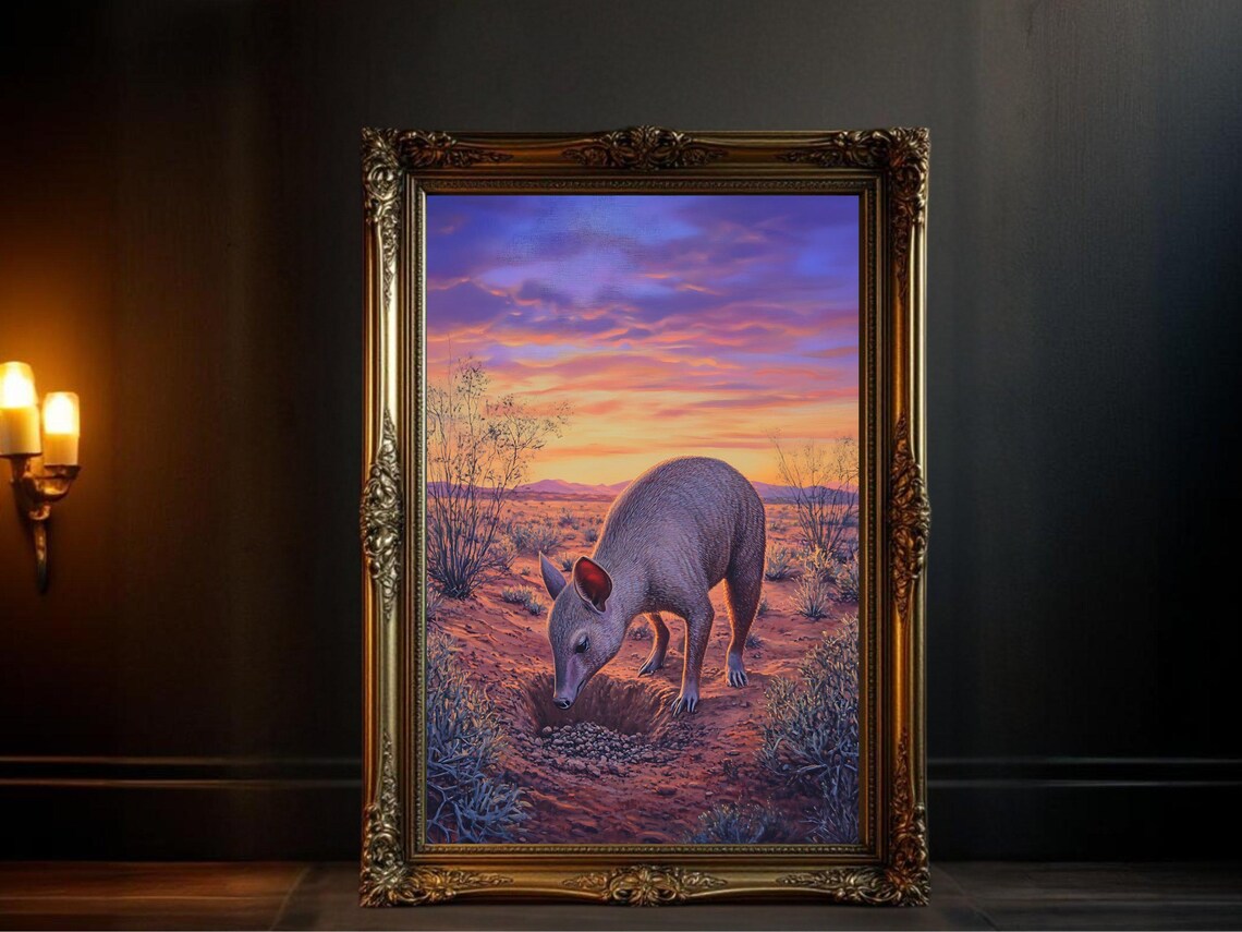 Cute Desert Animal Art Print, Nursery Room Decor
