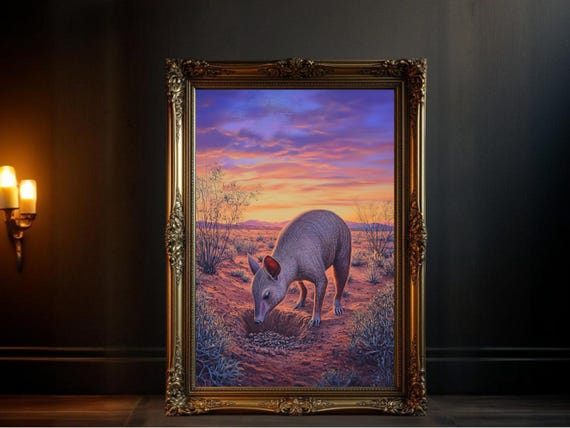 Cute Desert Animal Art Print, Nursery Room Decor