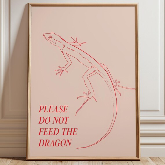 Lizard Wall Art Funny Quote Print Minimal Pink Art Quirky Lizard Art Pink Wall Decor Animal Quote Print Pink Lizard Print
