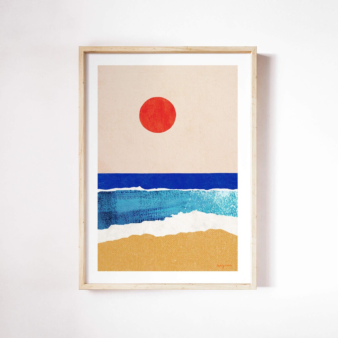 Ocean Sunrise by Henry Rivers, Beach Sunrise Poster