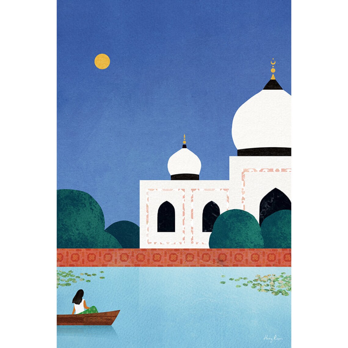 Taj Mahal Poster Print, Henry Rivers India - Image 3