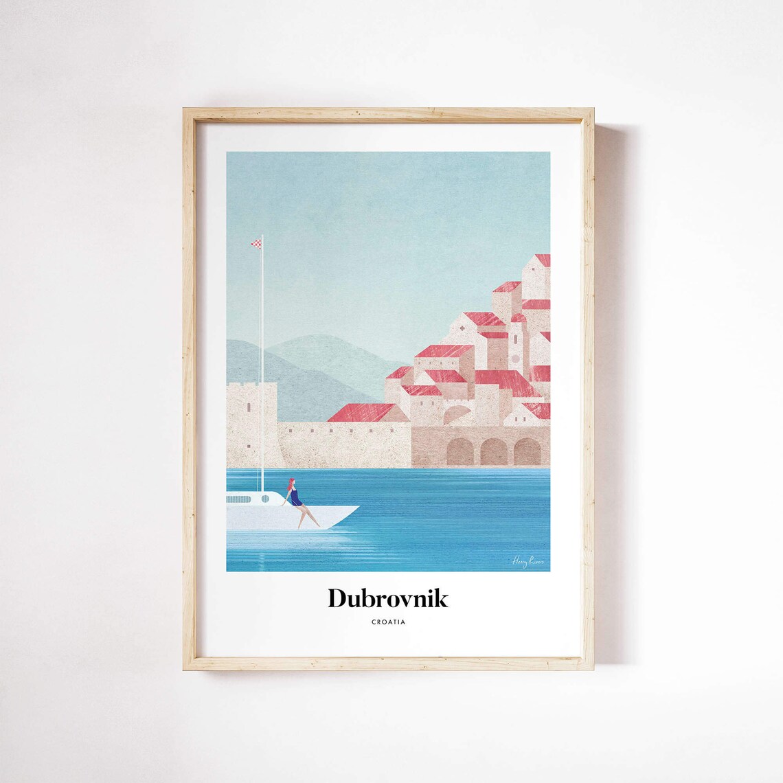 Dubrovnik by Henry Rivers, Travel Poster
