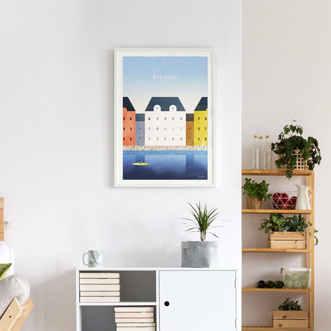 Alesund Norway Travel Poster, Henry Rivers - Image 4