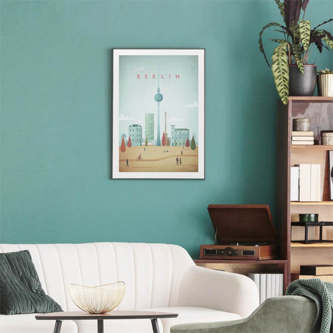 Berlin Travel Poster, Minimalist Vintage Retro Style - Image 3