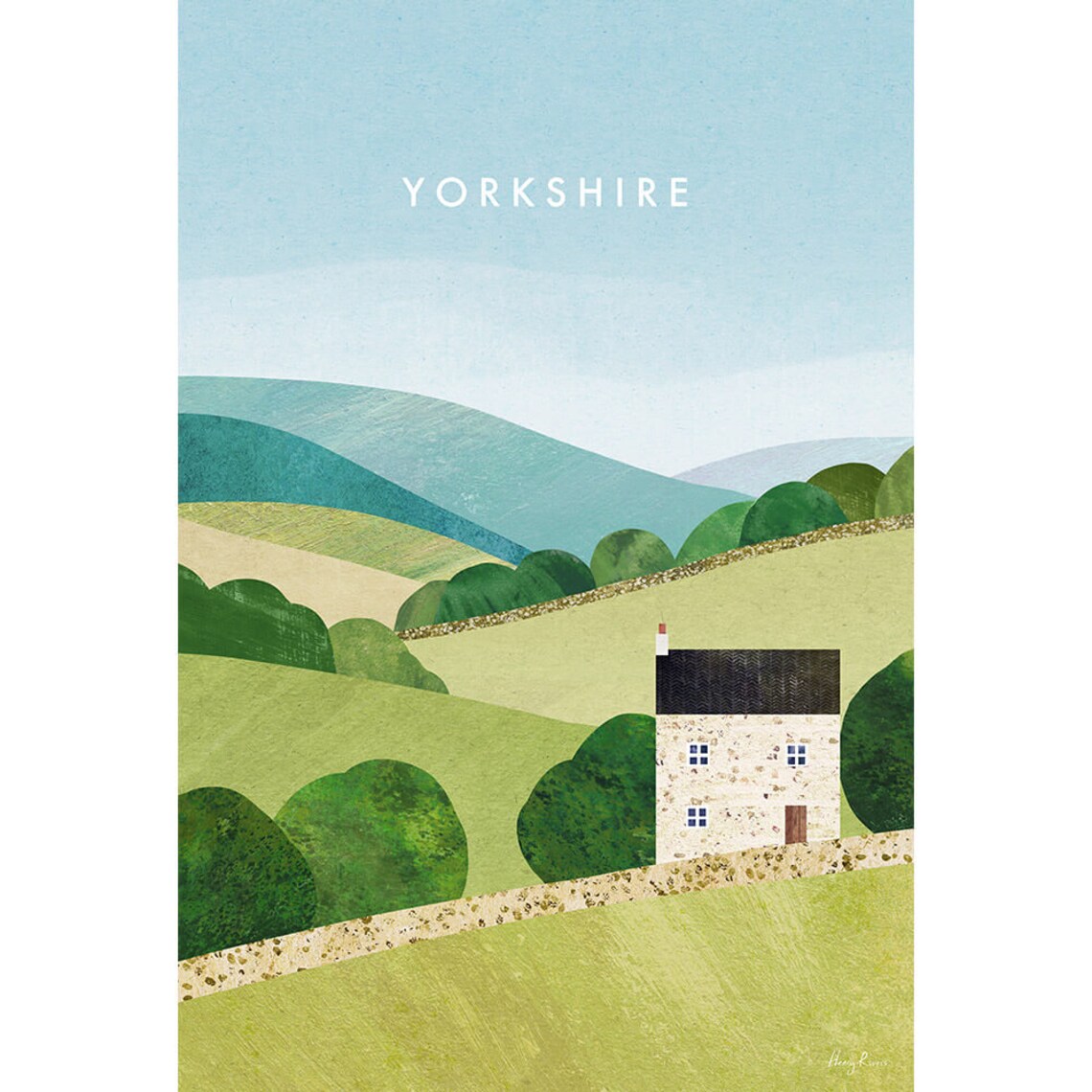 Yorkshire Dales by Henry Rivers, Travel Poster - Image 3
