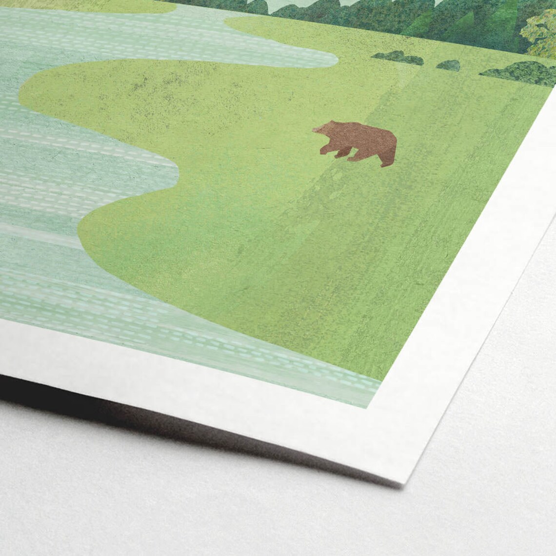 Bear Print by Henry Rivers, Wilderness Art Poster - Image 2