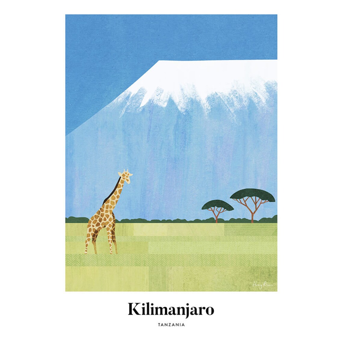 Kilimanjaro by Henry Rivers, Travel Poster - Image 3