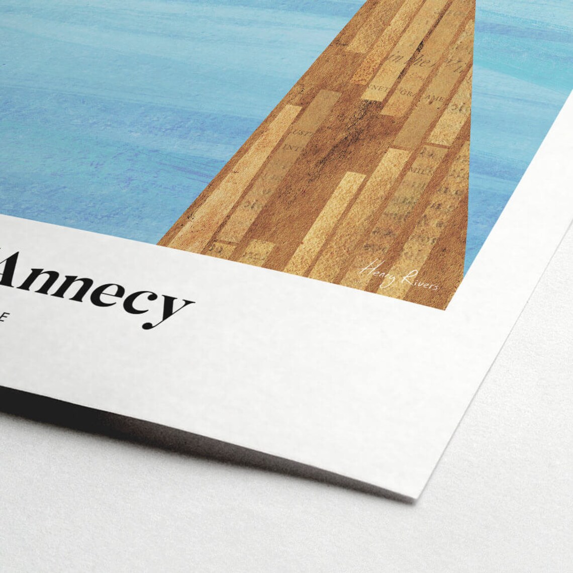 Lac Dannecy by Henry Rivers, Travel Poster - Image 2