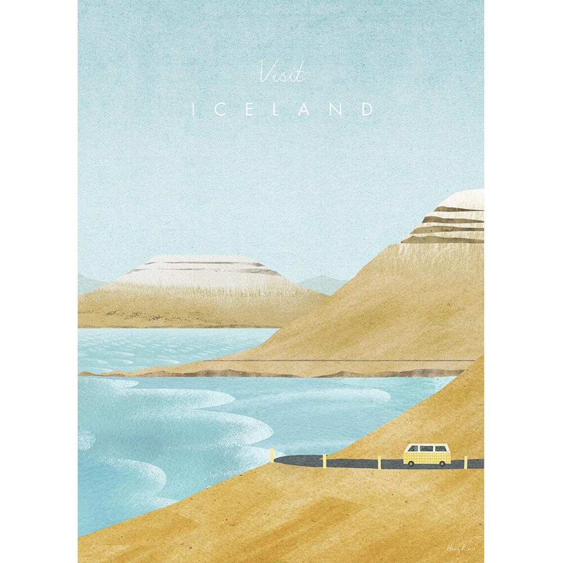 Iceland Vintage Retro Travel Poster Art Print - Image 2