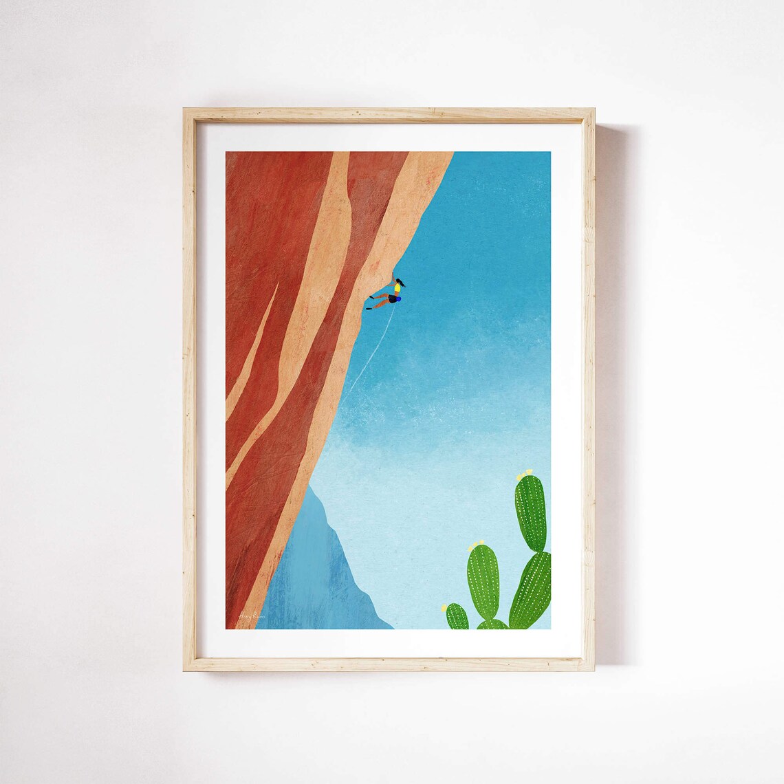 Canyon Climb by Henry Rivers, Mountain Poster